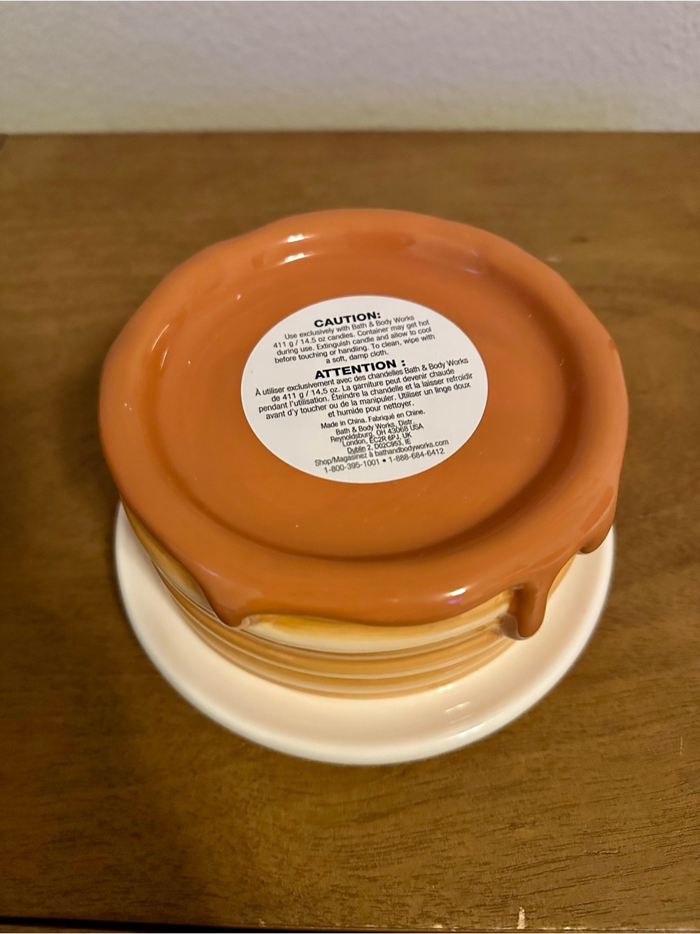 NIB Bath & Body Works PANCAKE candle holder - Picture 2 of 3